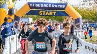 Победители забега St. George Turkey Trot: 1-е место среди мужчин и 1-е место среди женщин в забег...