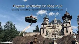 Pagode in de Efteling vanuit het perspectief van de attractie | Prachtige uitzichten op het Nederlandse pretpark en de omgeving.