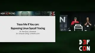 DEF CON 30 - Rex Guo, Junyuan Zeng - Trace me if you can: Bypassing Linux Syscall Tracing