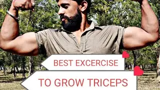BEST EXCERCISE TO GROW TRICESPS #rudrafitness