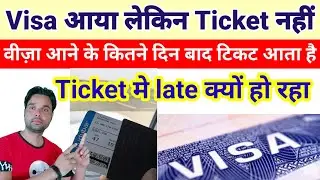 visa milne ke kitne din baad ticket aata hai | visa aane ke kitne dim baad flight hota hai✈️ #visa