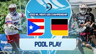 Puerto Rico v Germany | Pool Play | 2025 World Lacrosse Men's U20 Championship