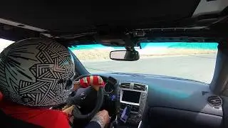 Lexus ISF track driving Streets Of Willow 1:24.2
