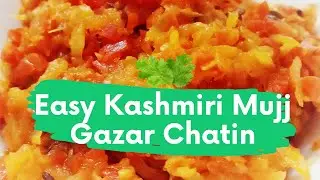 QUICK 2 MINUTES MOOLI GAJAR SABZI - STIR FRIED RADISH & CARROT RECIPE