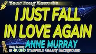 Anne Murray - I Just Fall In Love Again Karaoke [in 4K UHD Starfield Galaxy Background]