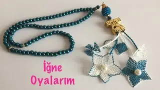 İğne oyası tesbih ucu yapımı