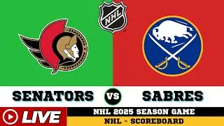 🔴LIVE : Buffalo Sabres Vs Ottawa Senators | NHL 2025 | NHL Live SCOREBOARD | 12/24/2025