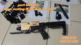 Part Tactical nagaruntingX plenum bawah,,Rp 1.400.000 proses full CNC #jovitasport #cnc