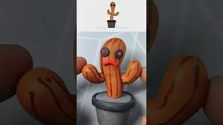 I made Sprunki OC Dancing Cactus Phase 2 with clay #sprunki #sprunkioc #clay @ashishpatel2276