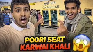 Station pe Vlogging💀| poori seat karwai khali 😨  |with @theyashdhakad ❤️#vlog #dailyvlog #relatable 