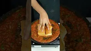 Street Style Masala Pav Recipe 😍 #shorts