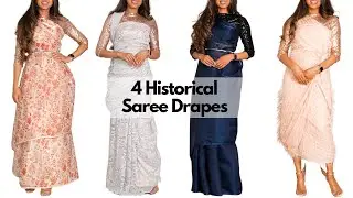 Historical Saree Drapes of India | Different Styles of Saree Draping | saree drape style | Tia Bhuva