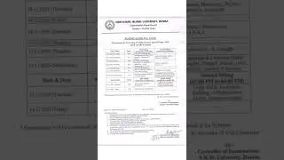 Skmu UG Sem 4 (Old Course) Exam Programme/Routine #skmuexam #irptech