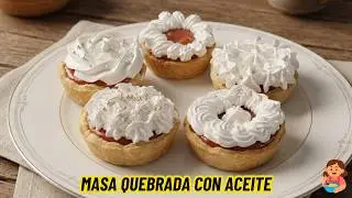 “Masa quebrada con aceite + guayaba + merengue italiano | Tartaletas perfectas”