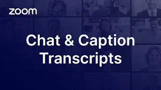 Saving a Caption or Chat Transcript