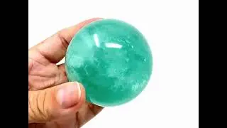 Green Fluorite Crystal Sphere Ref. 20749