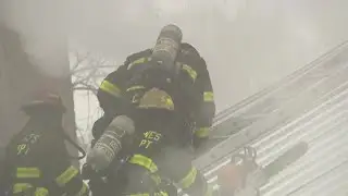 Crews battle flames at Des Moines house fire