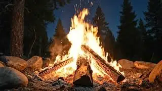 Realtime Fireplace - Relaxing Fire Burning Video - 9 Hours - No Loop - Ultra HD
