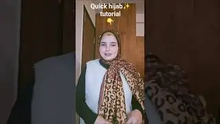 Quick hijab tutorial  for collage office  days👆 #hijabigirl #hijablookbook #hijabtutorial #dailyvlog