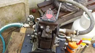 steam engine old diesel motor converted 2