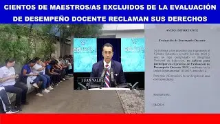 EL LADO OSCURO DE LA EVALUACIÓN A LOS DOCENTES: VIOLACIONES, DOCENTES EXCLUIDOS Y CONTRATOS OCULTOS