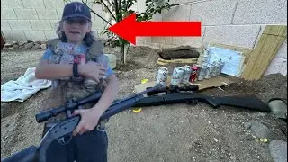 How many times do you have to pump a BB gun to go through 10 cans?