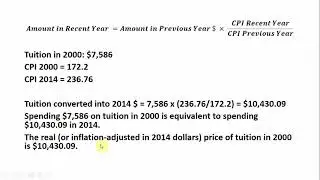 Adjusting Dollar Values for Inflation Using the Consumer Price Index