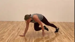 shoulder taps with toe touch