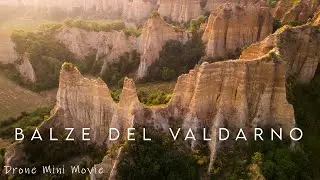 Il surreale paesaggio delle BALZE DEL VALDARNO ripreso con il drone | Drone Mini Movie