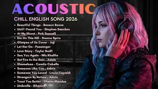 Best Acoustic Love Songs Playlist 2025 🎵 Emotional English Covers & Chill Cafe Vibes