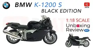 Unboxing BMW K 1200 S 1:18 scale Diecast Motorcycle manufactured by Welly - Dnation
