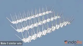 Indolite - How to Install Window AC Pack - BirdScare Spikes for Window AC