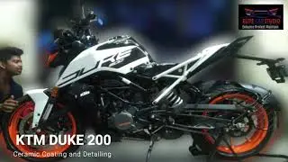 KTM Duke 200 Detailing and Ceramic Coating|Paint Correction and Protected|Mira Road|Thane
