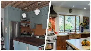 75 Kitchen With Orange Backsplash And Porcelain Backsplash Design Ideas You'll Love ♡