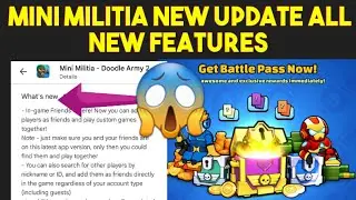 Mini Militia New Update All New Features |New battle Pass coming |Da2 Mini Militia |WARRIOR FIREFLY