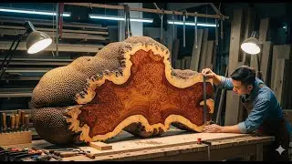 Master Craftsman: Transforming Raw Wood into a Work of Art || Unique Woodworking Ideas