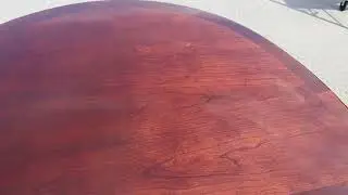 Cherry Queen Anne Dining Table - 2 Leaves and Protective Pads