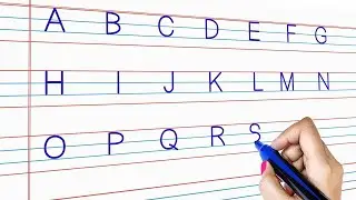 Capital Letters in English Handwriting | বড় হাতের অক্ষর লেখার সঠিক নিয়ম ও Format | Abcde