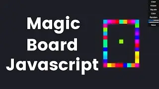 Build Magic Board in HTML, CSS and JS || JavaScript Magic Board