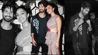 Shahid kapoor kiara advani at the success celebration for there film kabir singh!