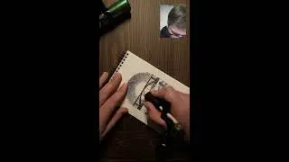 Live Stippling & Chat · Porto's PostCard