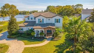 Luxury Lakefront Estate in Lake Mary | 2 Acres + Pool + Dock | Peninsula Point Tour