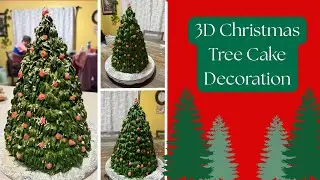 3D Christmas Tree Cake Decoration