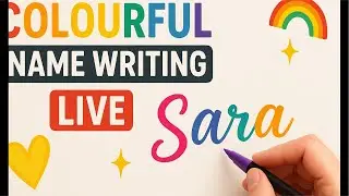 Colourful Name Writing LIVE 🌈 Subscribe & Join #livestream #live #namewriting