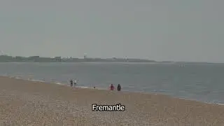 Dunwich Beach | Suffolk | Hazy sunshine | Heat shimmer | Fremantle stock footage | E19R46 007