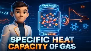 Specific Heat Capacity of Gas (3D Animated Explanation, Chapter Concept)
