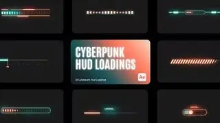 Cyberpunk HUD Loading for After Effects Template Download