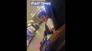My sons first time in a mall massage chair 😂 #firsttime #mall