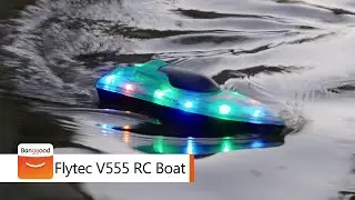 Flytec V555 RC Boat LED Lighting Models Kids Toys- Shop on Banggood