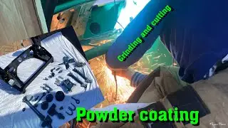 Retro mini rebuild PART 7 Powder coating back and getting the Carbon fibre dash fitted